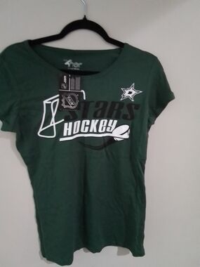 Women's Dallas Stars Green Hockey Tee